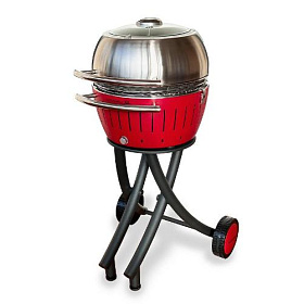 Угольный гриль Lotus Grill XL Garden-Set Blazing Red фото