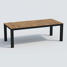 Стол обеденный TELLA  XL из тика 300x100 фото