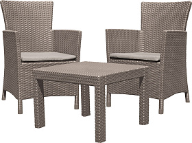 Комплект мебели Allibert балкон (Rosario balcony set) капучино фото